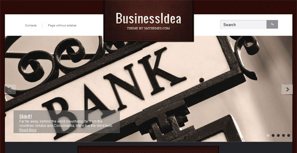 Бизнес шаблон для wordpress: BusinessIdea
