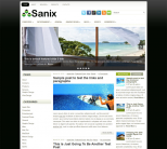 Светлая трехколоночная тема wordpress: Sanix