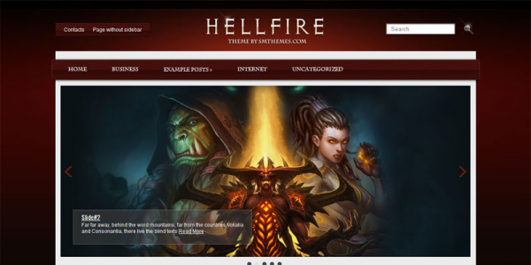 Diablo шаблон для wordpress от SMThemes: HellFire